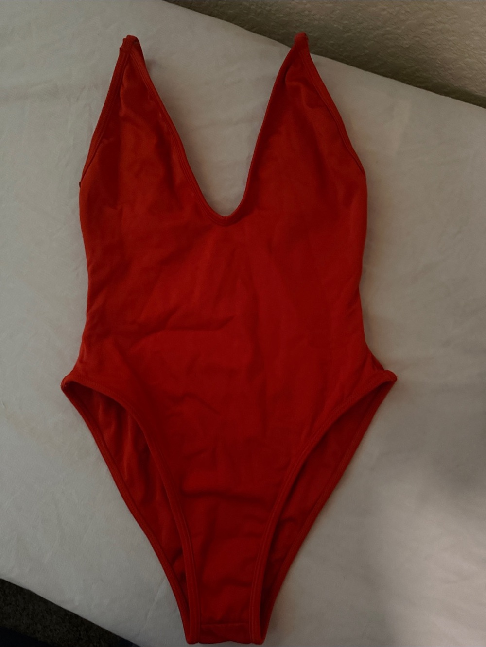 Classic Red One-Piece Swimsuit for Kids